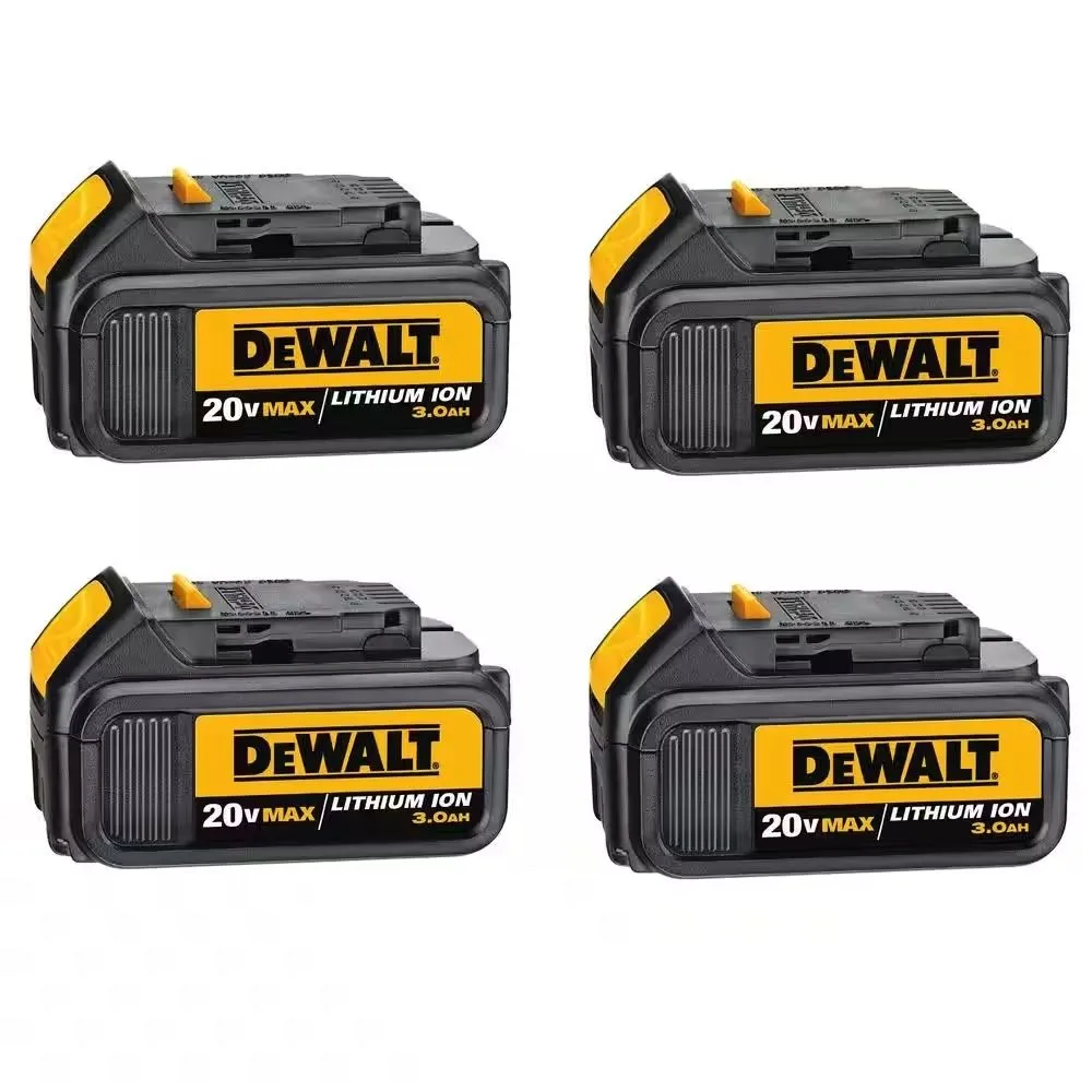 DeWalt DCB200-4 20-Volt MAX Lithium-Ion Premium Battery Pack 3.0 Ah (4-Pack)