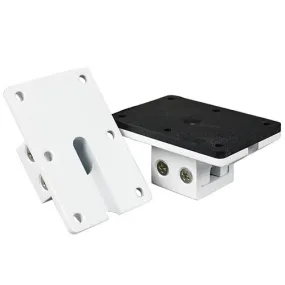 Diamond Audio Extruded Aluminum Flat Mount Clamp Quick Release MSFMCWHT White