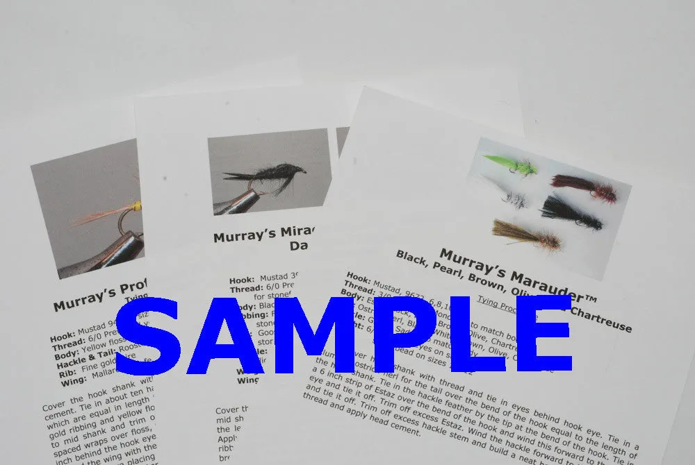 Digital Download Streamer Fly Pattern Recipes