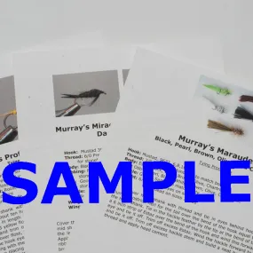 Digital Download Streamer Fly Pattern Recipes