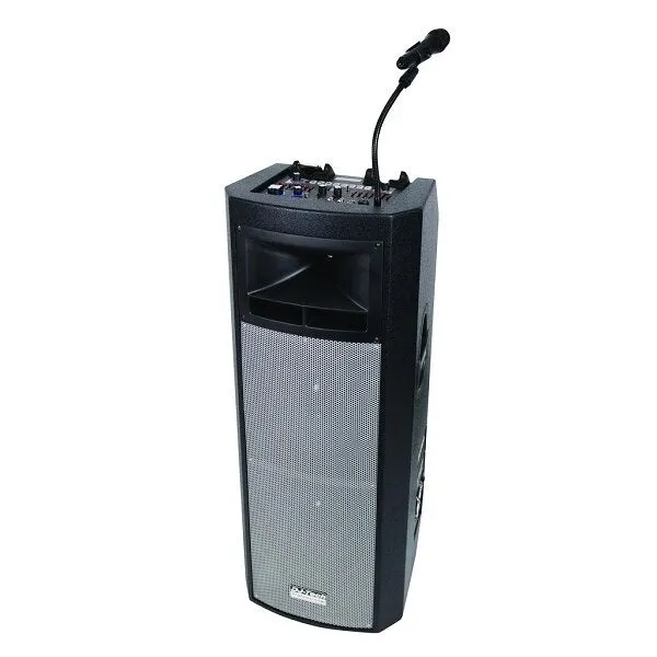 DJ-Tech iBoost 303 280w Max Active Stereo PA System w- Dual iPod Docks