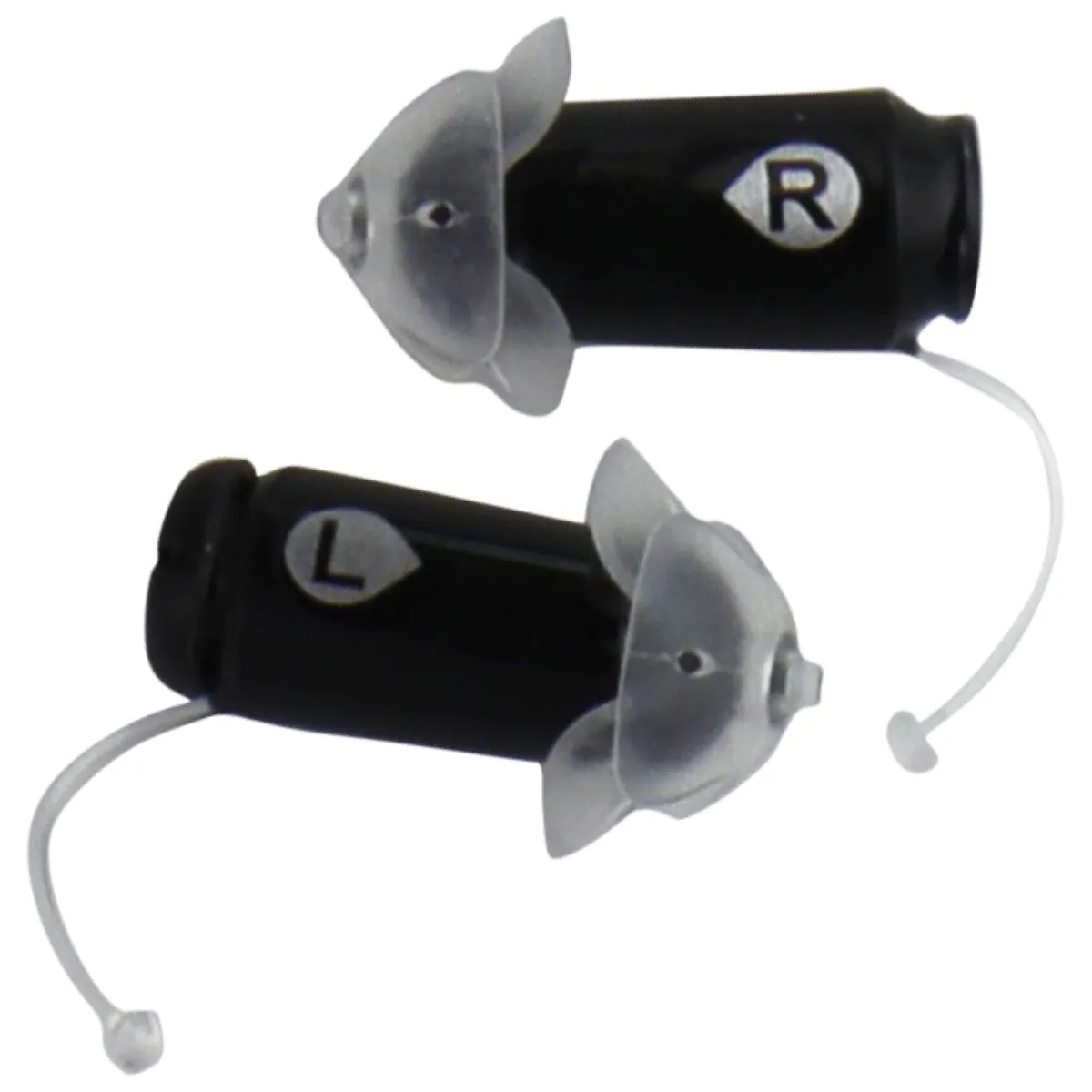 Eargo 6 Self-Fitting OTC CIC Rechargeable Hearing Aid with Case - Black