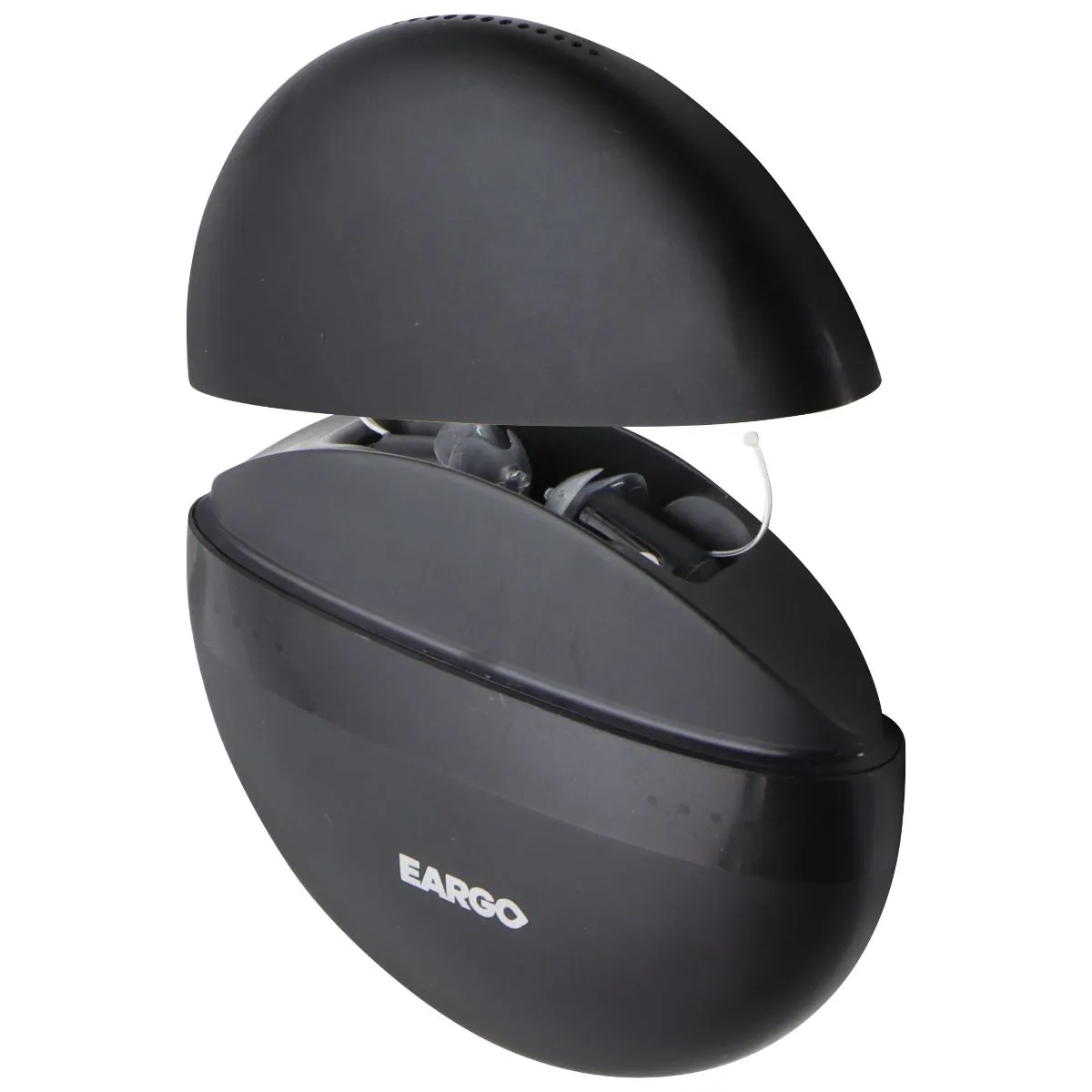 Eargo 6 Self-Fitting OTC CIC Rechargeable Hearing Aid with Case - Black