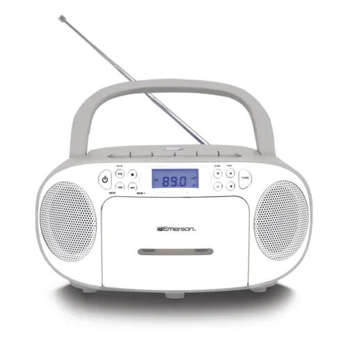 Emerson Portable CD/Cassette Boombox with AM/FM Radio