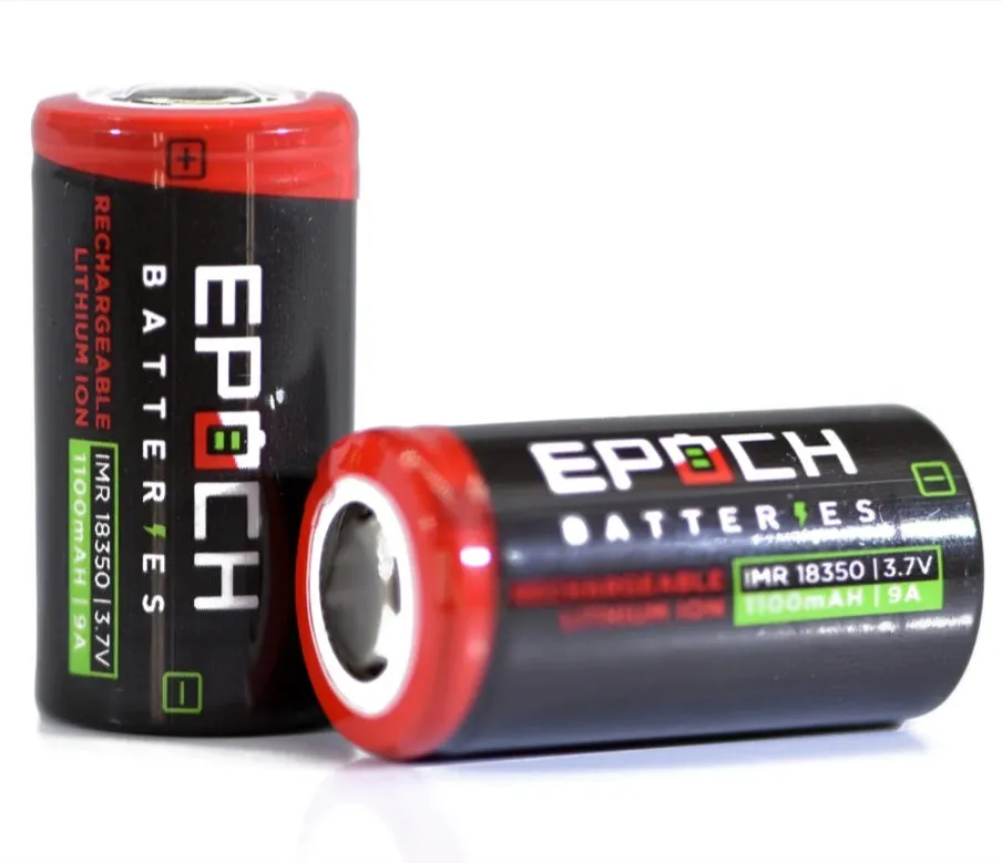Epoch 18350 1100mAh 9A IMR Rechargeable Battery  **** HAS TO BE SHIPPED WITH FLASLIGHT   FEDEX ***