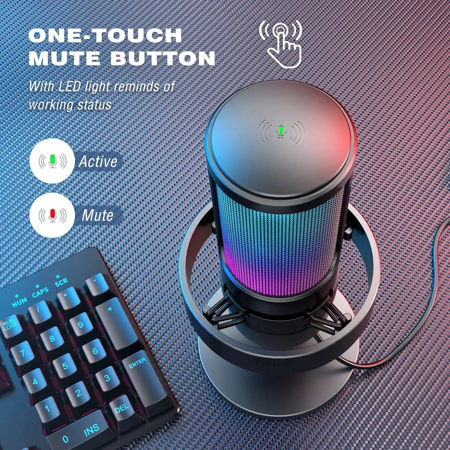 FIFINE A8 RGB USB Microphone: Upgrade Your Gaming Experience with Elite Sound and Stunning Visuals