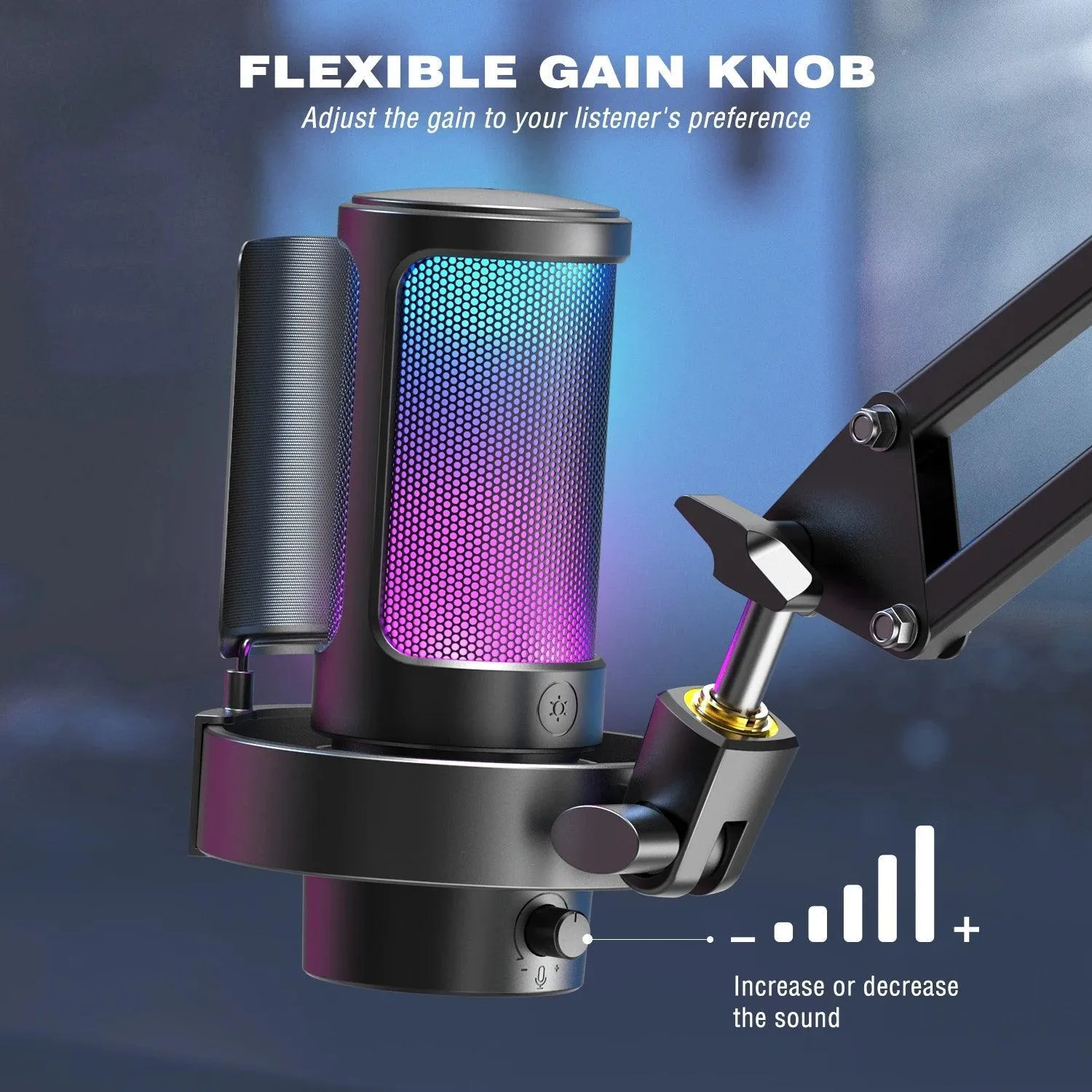 FIFINE A8 RGB USB Microphone: Upgrade Your Gaming Experience with Elite Sound and Stunning Visuals