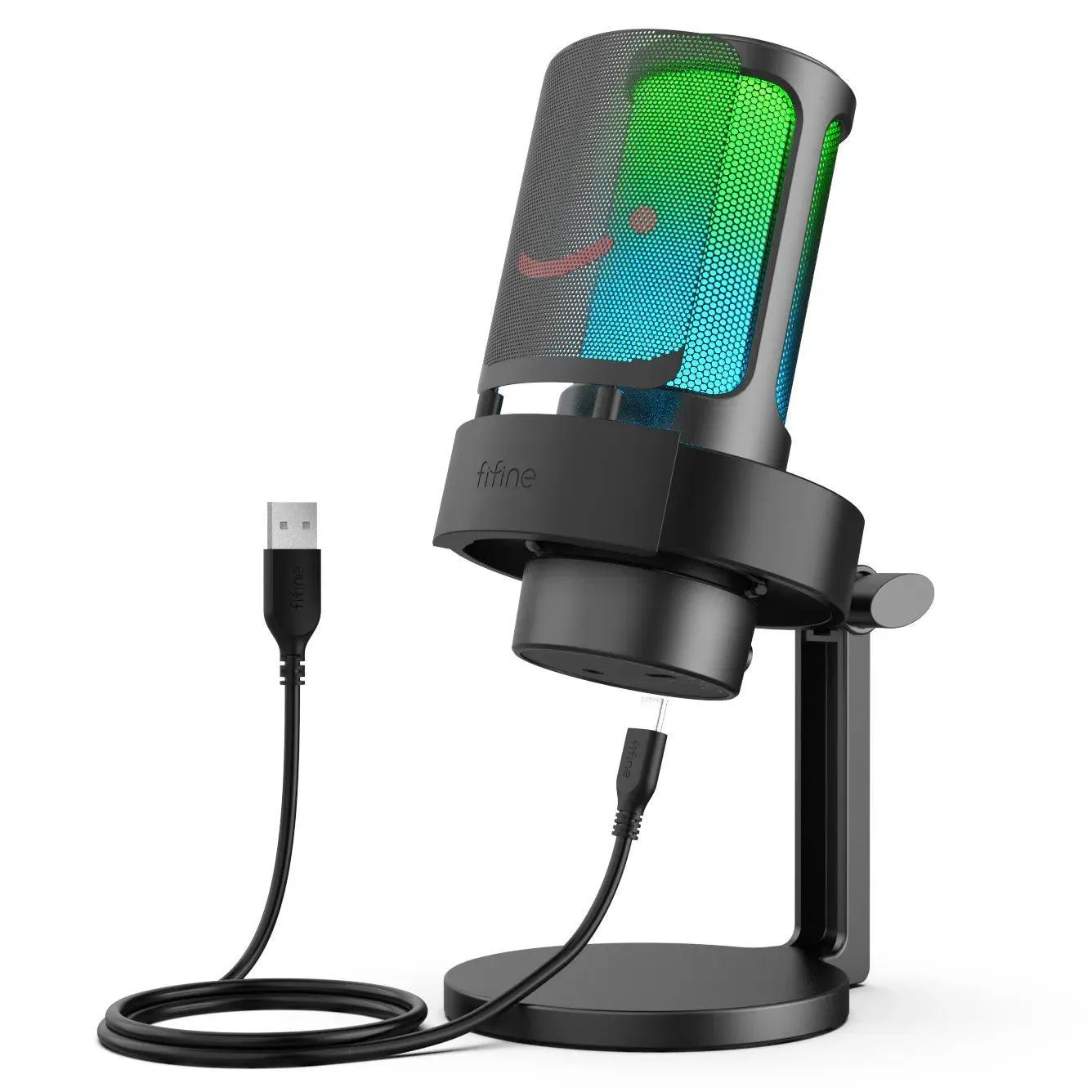 FIFINE A8 RGB USB Microphone: Upgrade Your Gaming Experience with Elite Sound and Stunning Visuals