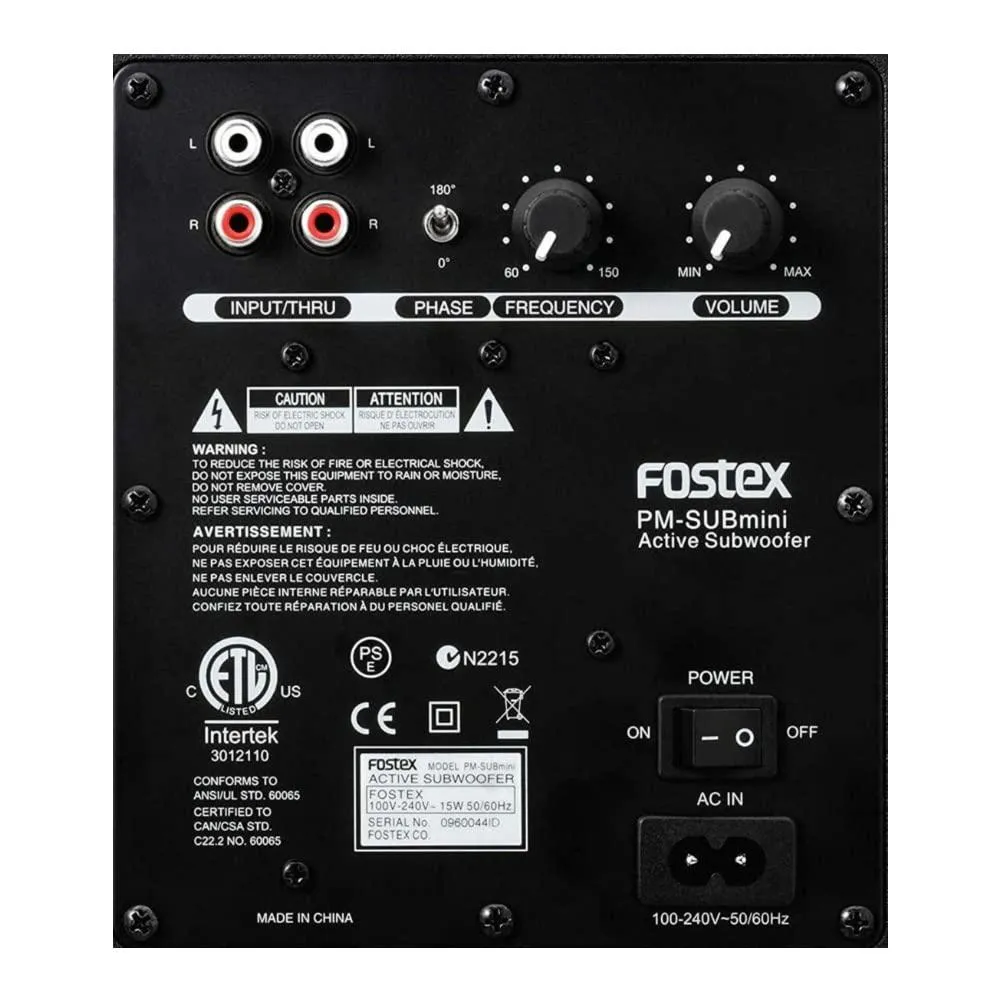 Fostex PM-Sub-MINI2 Subwoofer.
