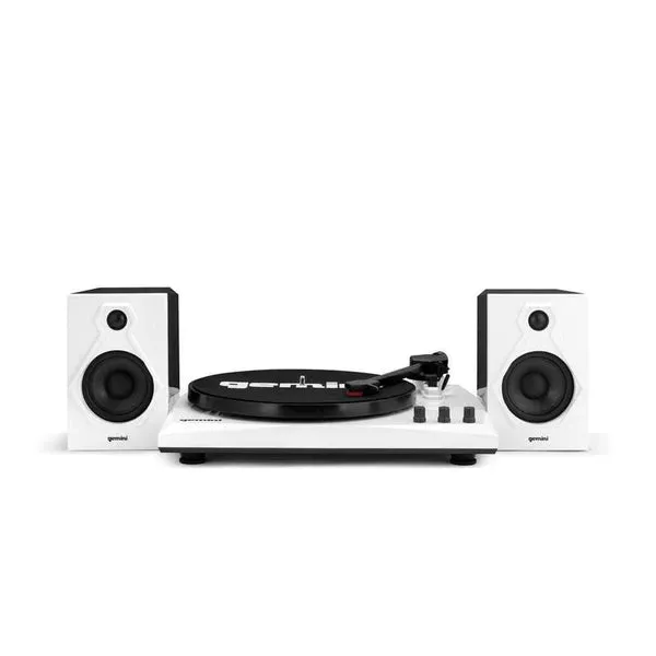 Gemini Audio TT-900BW Stereo Turntable System (Black/White)