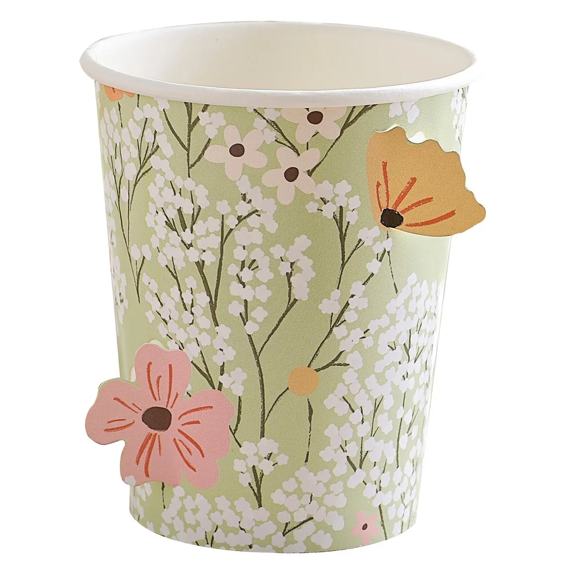 Ginger Ray Floral Cut Out Paper Cups