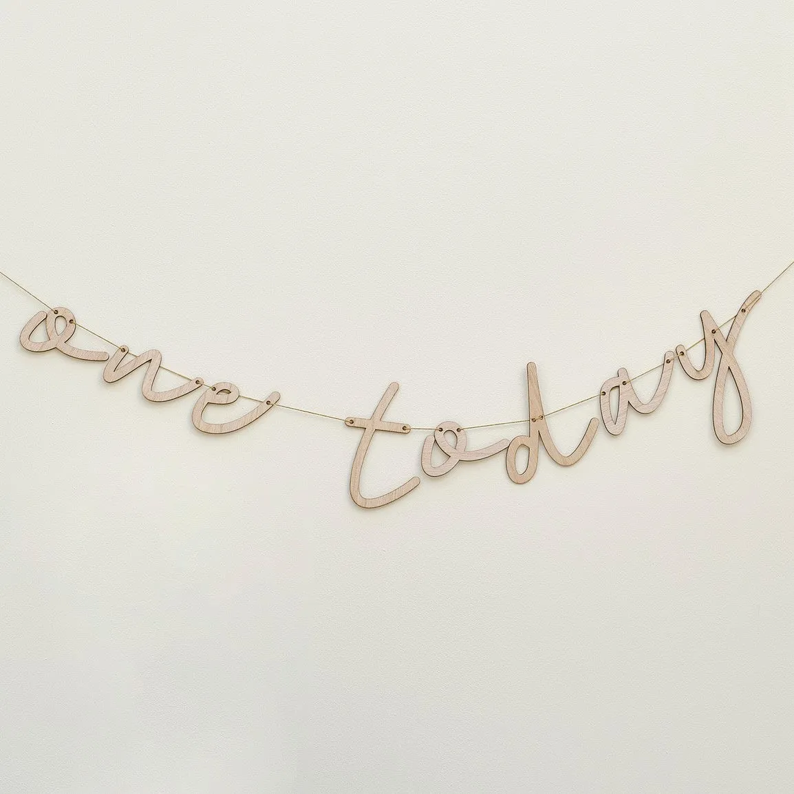 Ginger Ray One Today' Wooden Bunting