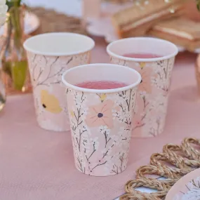 Ginger Ray Paper Cups 8PCS | Floral