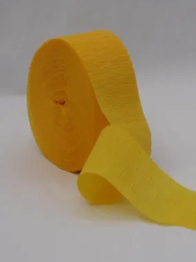 Gold Crepe Paper Streamers 81' Long