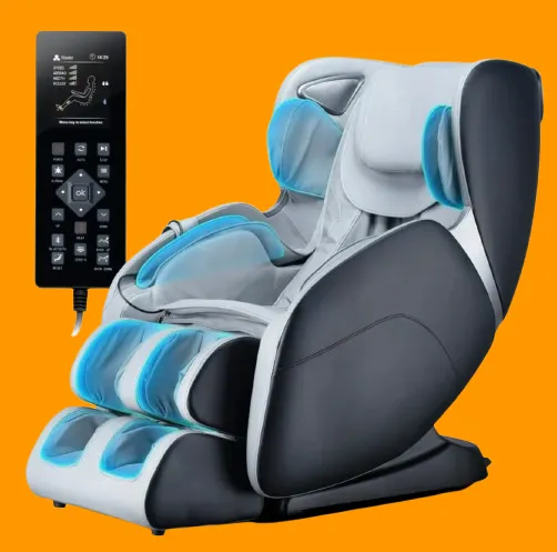 Golden Massage 4D Full Body Recliner – Zero Gravity SL Track Massage Chair with Bluetooth & Heating in Beige