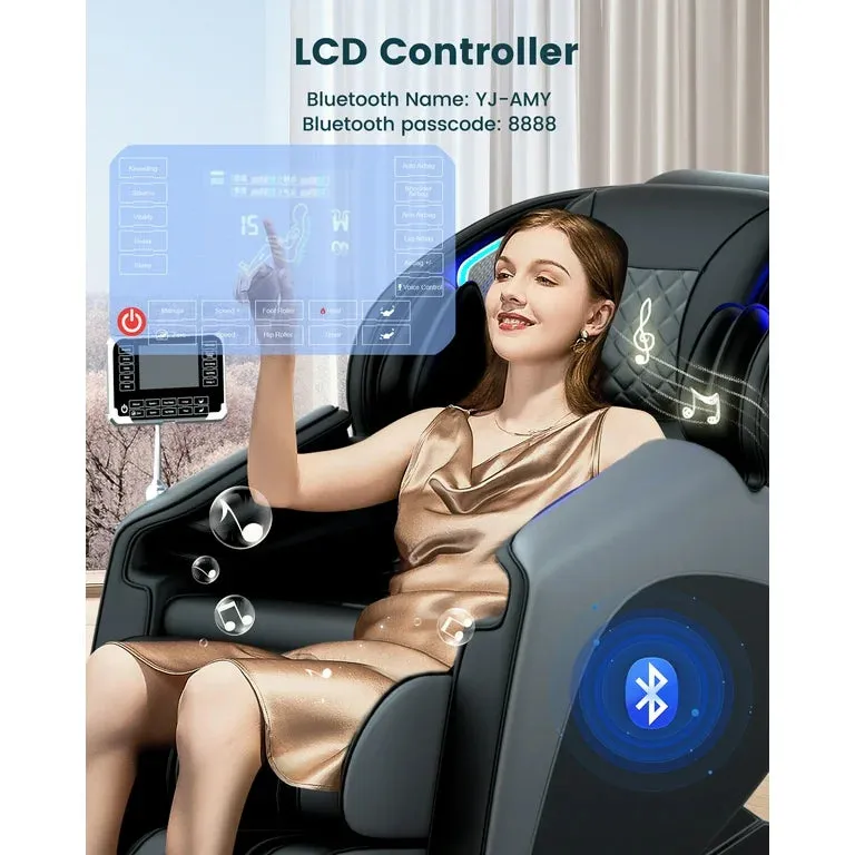 Golden Massage 4D Recliner: Full-Body Zero Gravity Massage Chair with Heat, Air Compression, and Bluetooth Audio