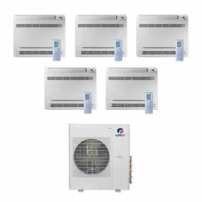 GREE Multi Gen2 Series 42,000 BTU 5-Zone Mini Floor Console 9K 9K 12K 12K 18K Ductless Mini-Split System