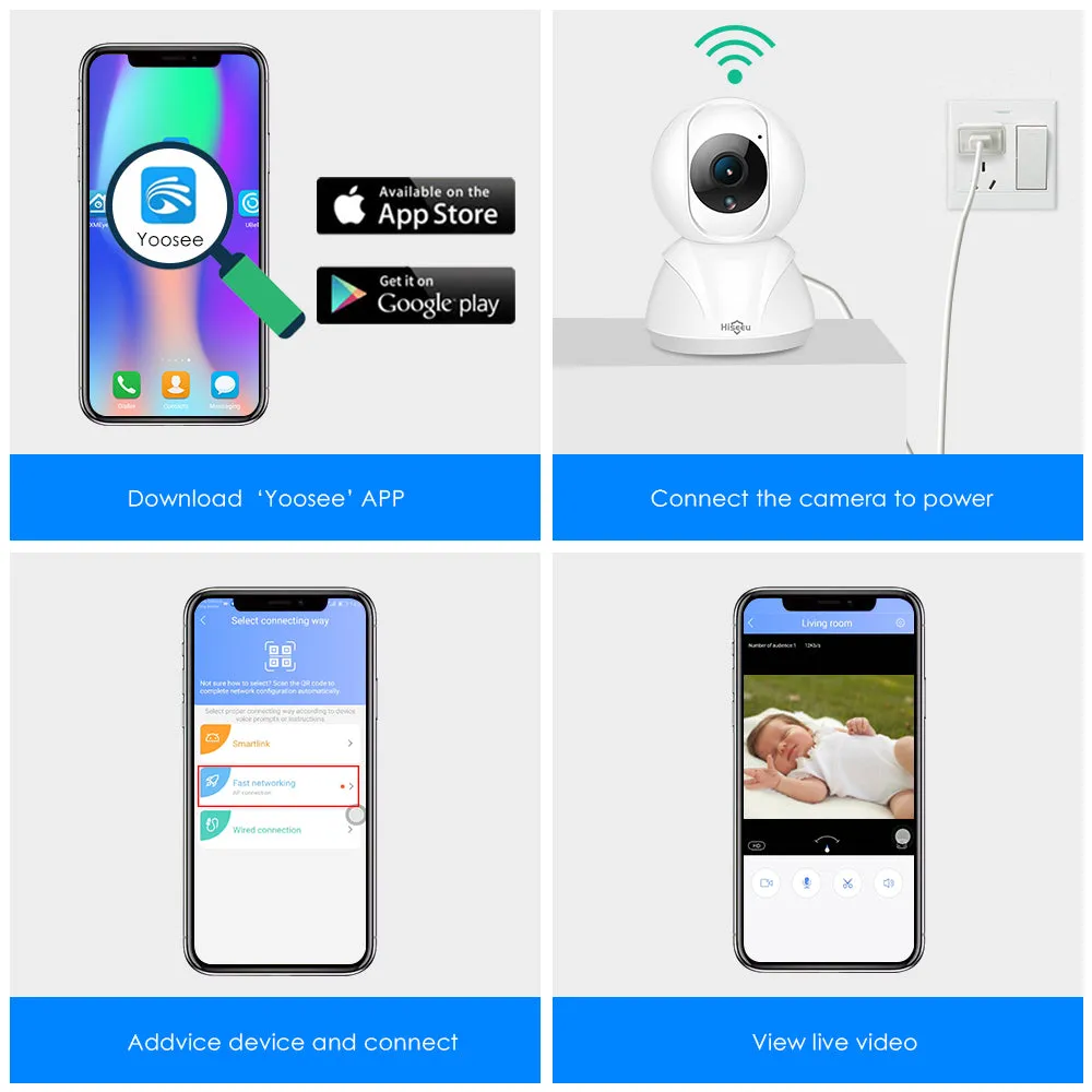 Hiseeu 1080P Home Security Camera