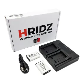 Hridz 2pcs 1600mAh NP-BX1 Battery with LCD Dual Charger for Sony RX100