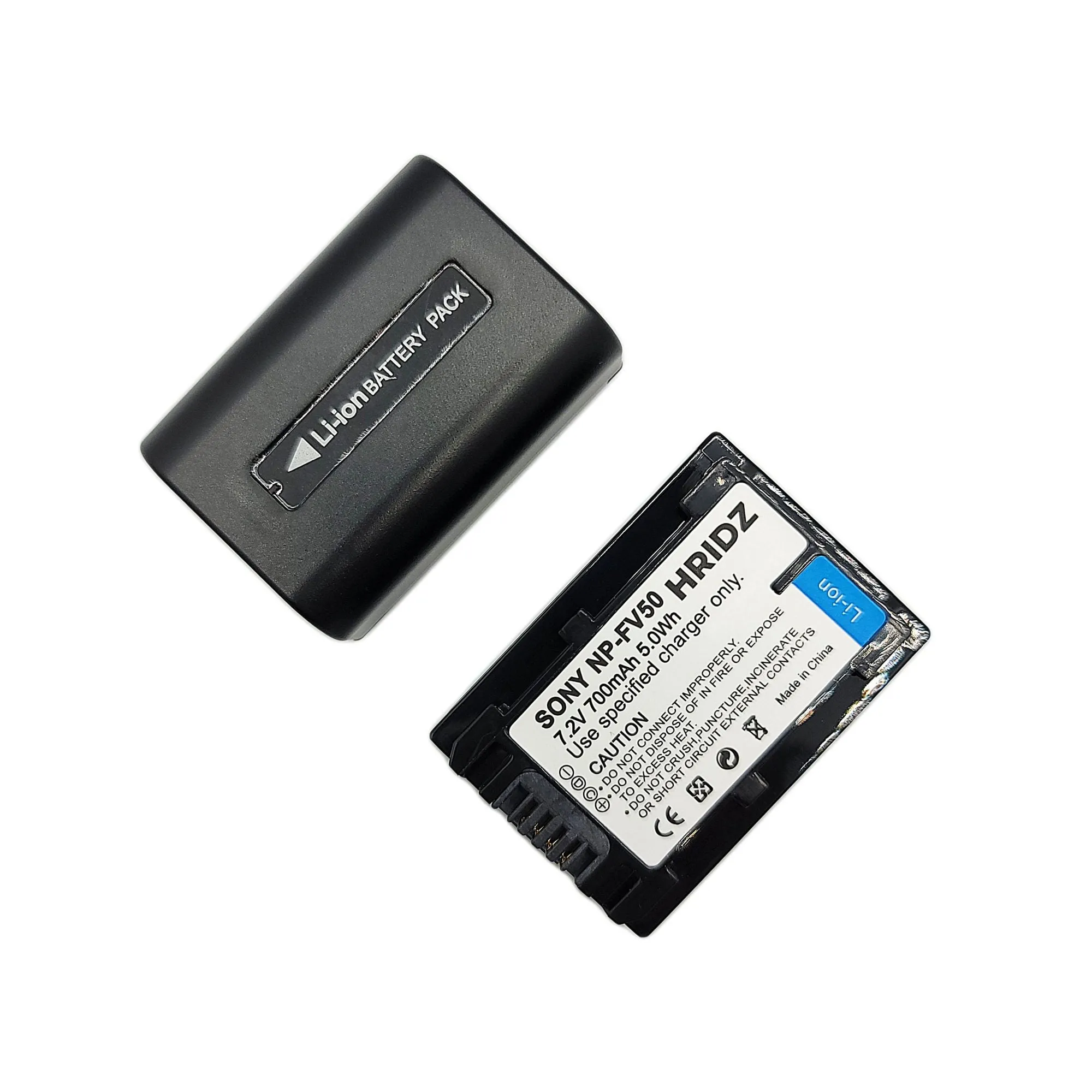 Hridz NP-FV50 Battery for Sony FV50 FV60 FV70 HDR-XR150 XR160 XR260V XR350 XR550