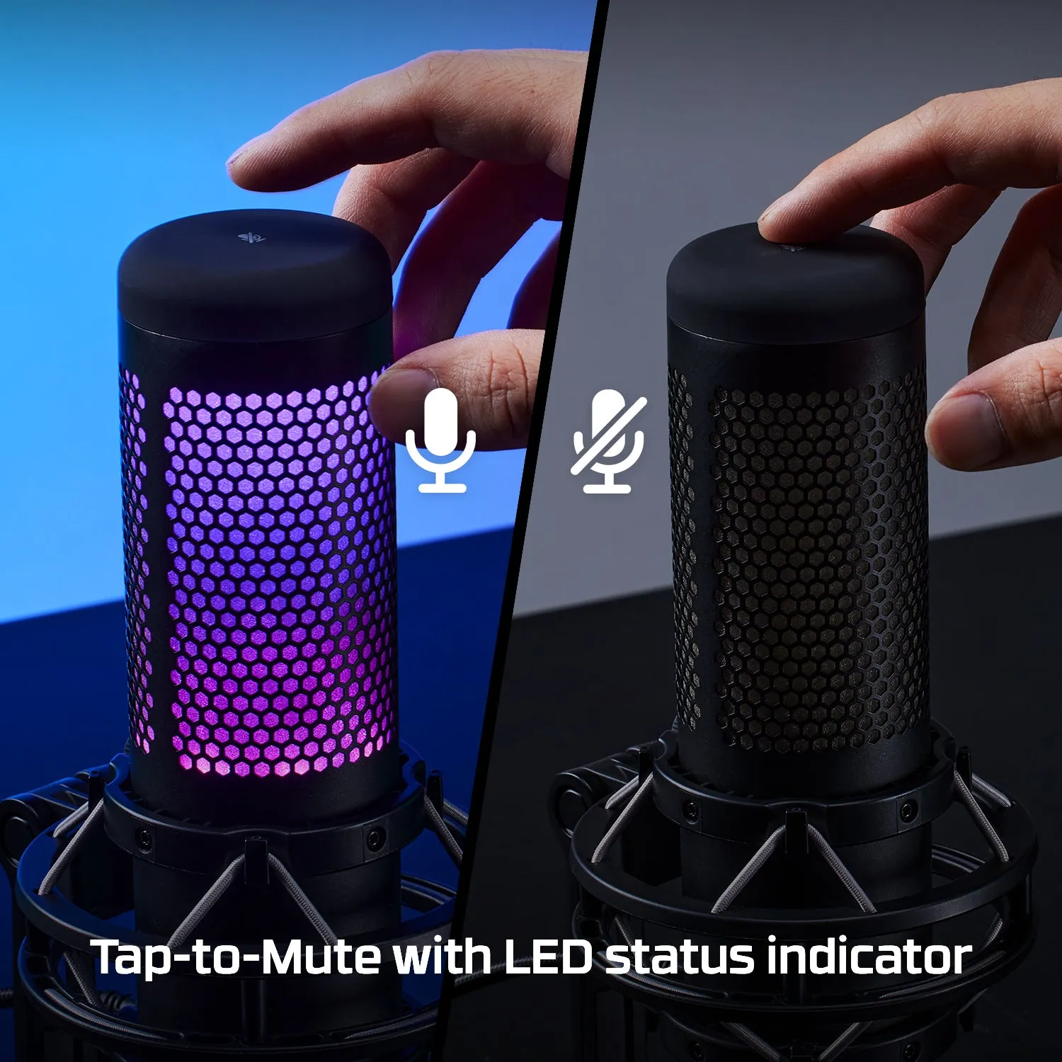 HyperX QuadCast S - USB Microphone - RGB Lighting