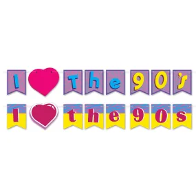 I Love The 90s Streamer Set