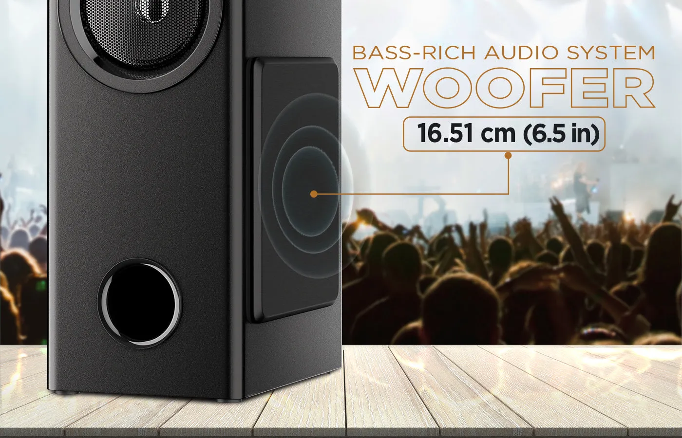 IT Batt 9000 90W Tower Speaker