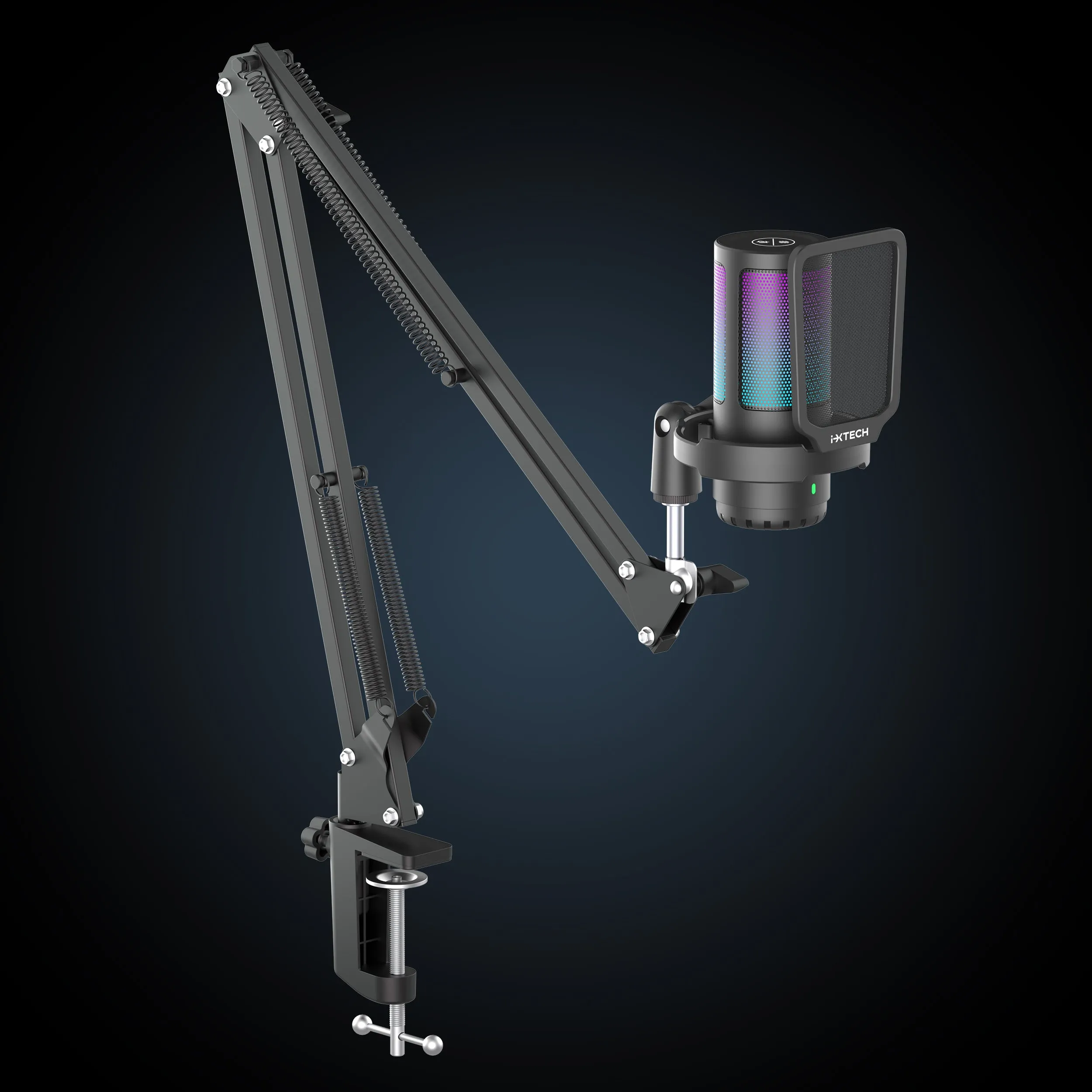 IX-MIC04 Gaming Microphone for Streaming Podcasting Recording with Boom Arm