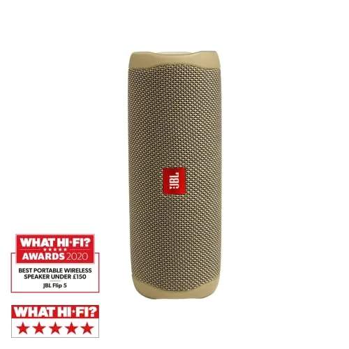 JBL Flip 5 Portable Waterproof Wireless Bluetooth Speaker with up to 12 Hours of Battery Life - Black
