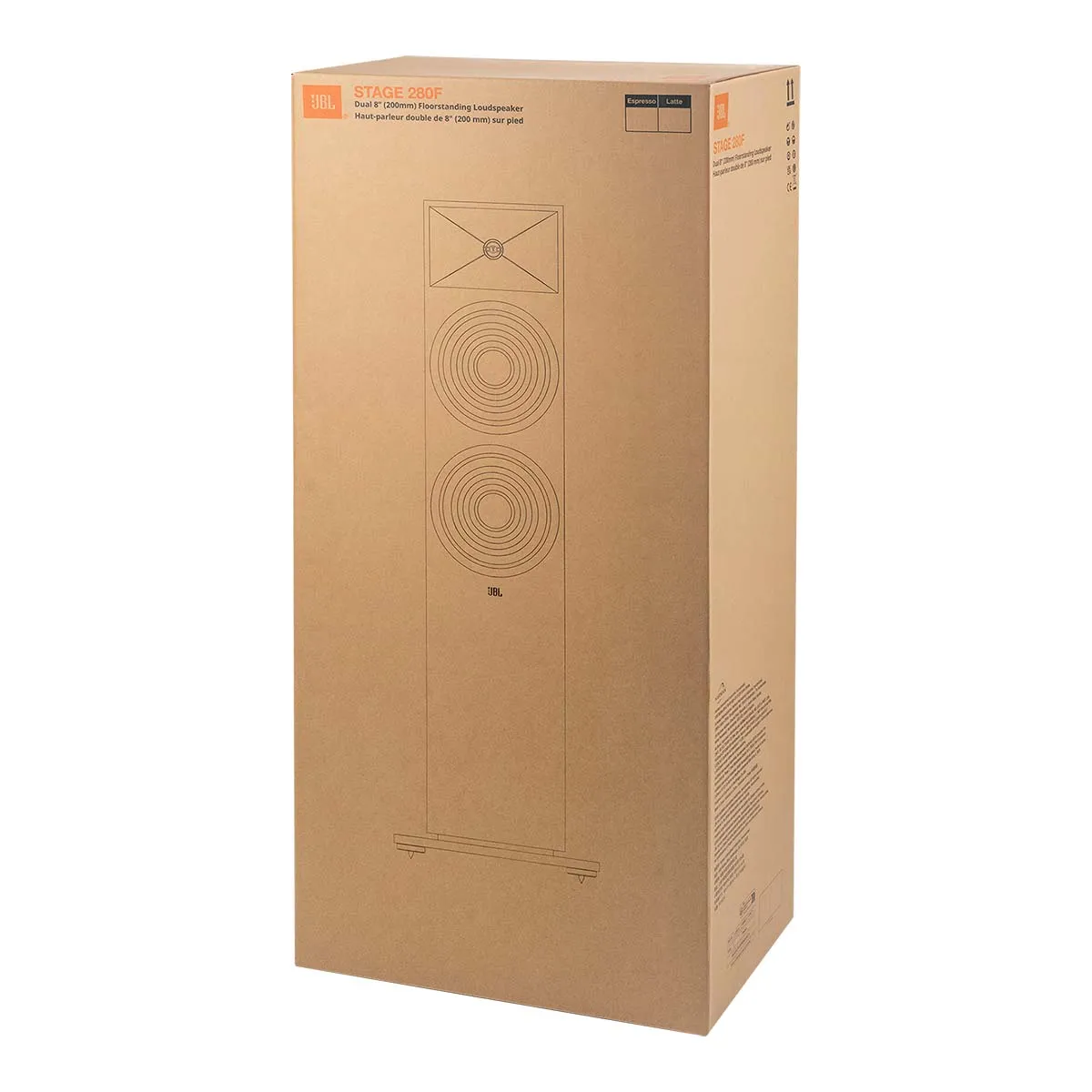 JBL Stage 2 280F 2.5-Way Dual 8-inch Floorstanding Loudspeaker - Each