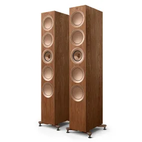KEF OPEN BOX R11 Meta Tower Speaker - Walnut - Each - Good Condition