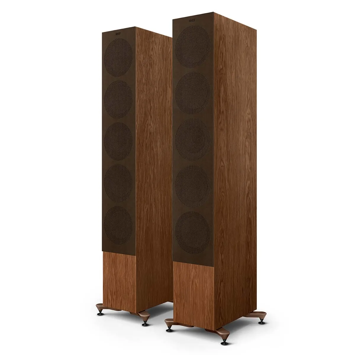 KEF OPEN BOX R11 Meta Tower Speaker - Walnut - Each - Good Condition