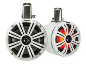 Kicker 45KMTC8W 8" Marine Tower Speakers - White