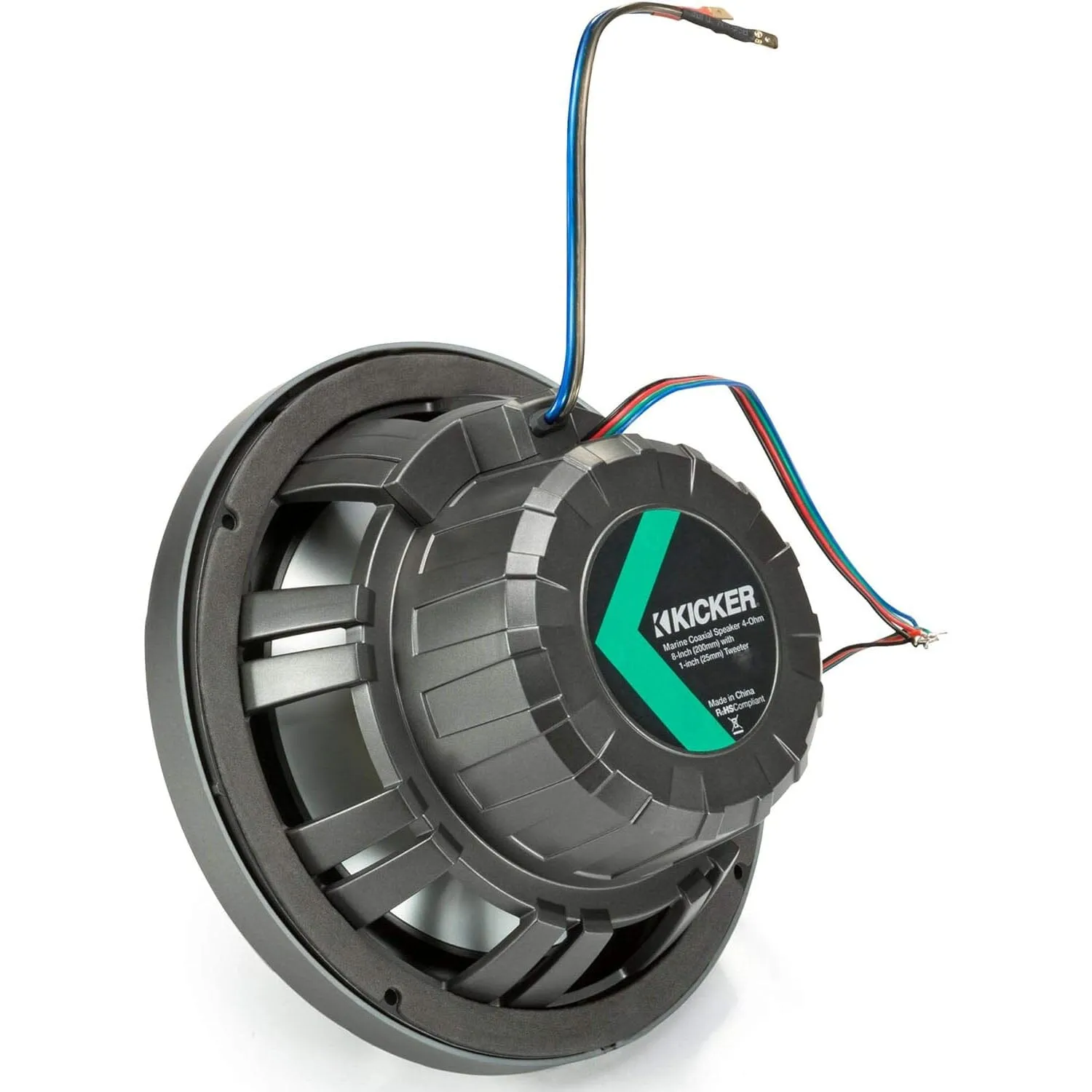 Kicker Pair 45KM84L 8" 600 Watt Marine Boat Waterproof Speakers (Refurbished)