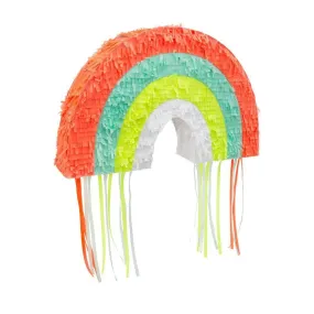 Large Rainbow Pinata, Large Party Piñata with Decorative Colorful Tissue Streamers