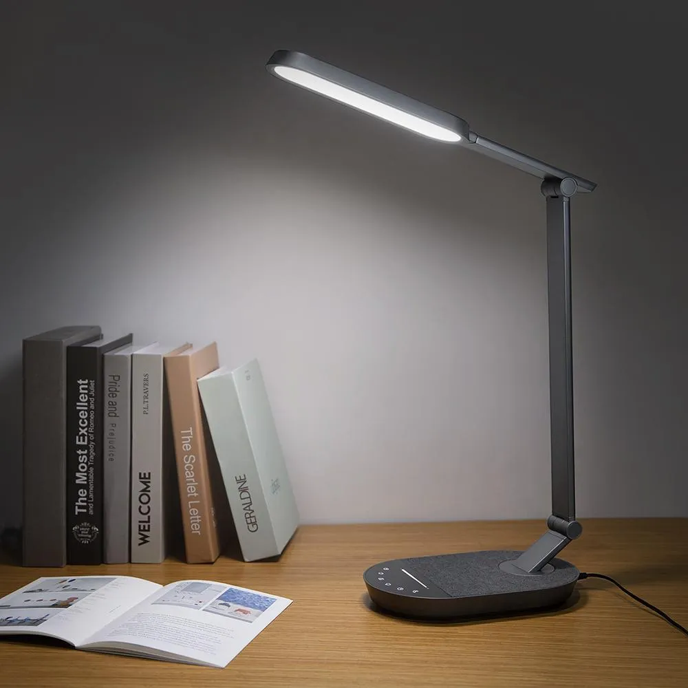 LED Hightech Desk Lamp 56, Large, Luxury Aluminum Alloy, with Super Fast Charging port