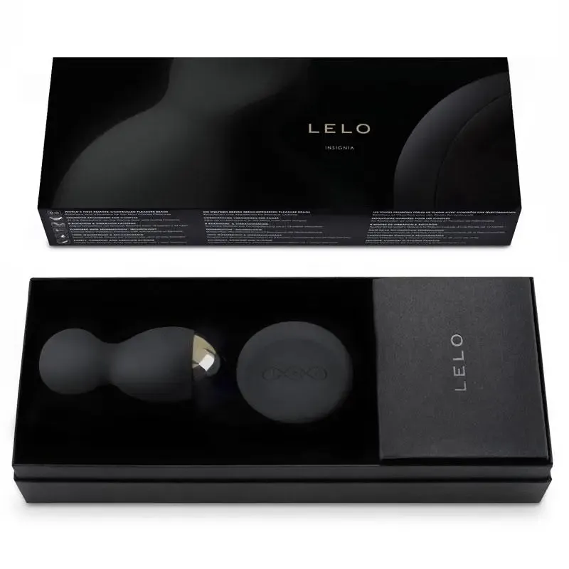 Lelo Black Rechargeable Vibrating Orgasm Ball with Remote for Her
