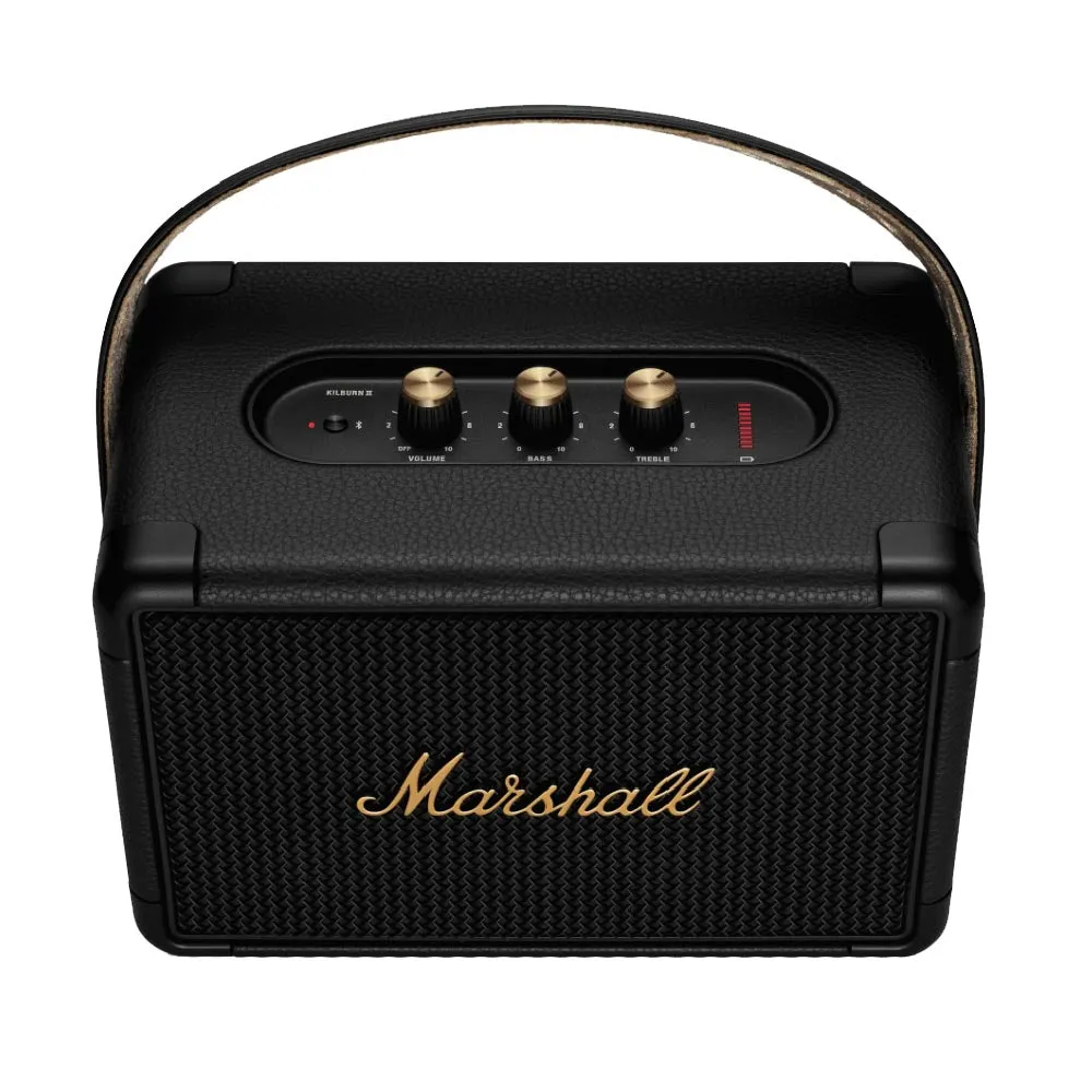 Marshall Kilburn II Portable Wireless Speaker, Black and Brass