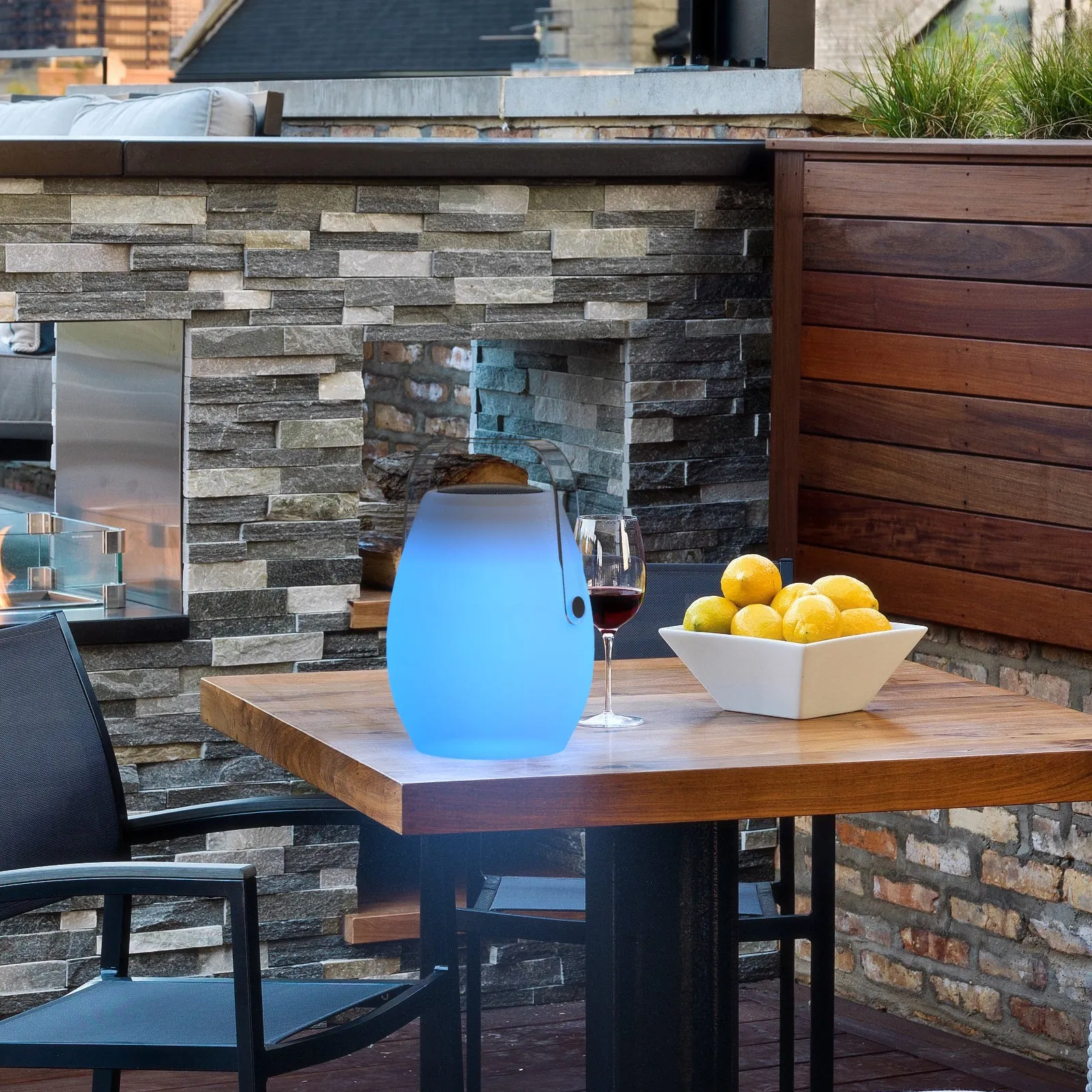 Mosh Portable Outdoor Bluetooth Speakers RGB LED Speaker Light Superior Rechargeable