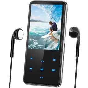 MP3 Player with 2.4in Screen Bluetooth 4.1/16GB/T01 Black