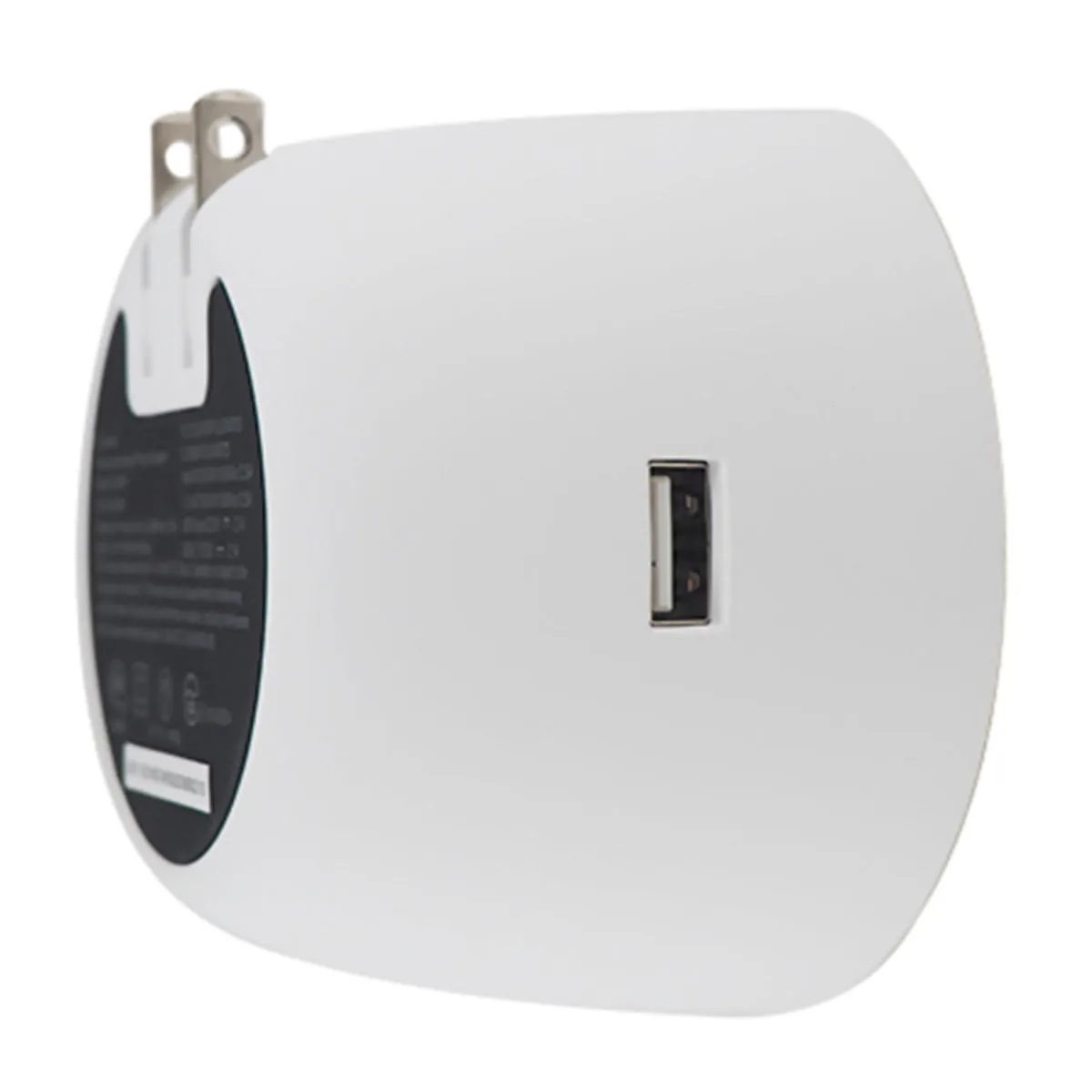OC Acoustic Newport Plug-in Outlet Speaker with Bluetooth 5.1 and Built-in USB Type-A Charging Port (Champagne/White)