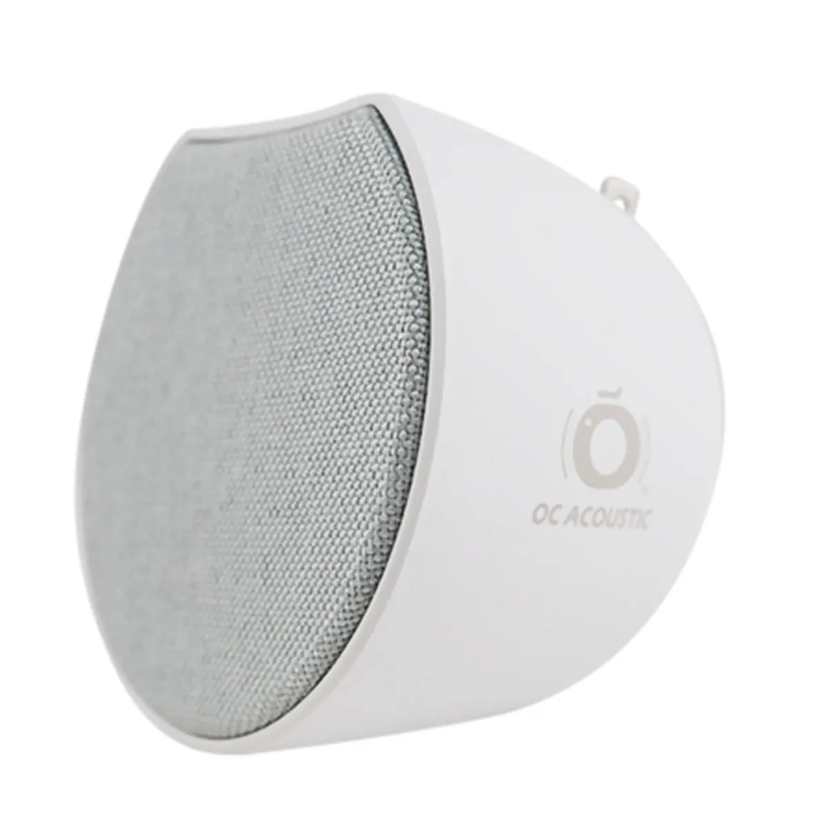 OC Acoustic Newport Plug-in Outlet Speaker with Bluetooth 5.1 and Built-in USB Type-A Charging Port (Gray/White)