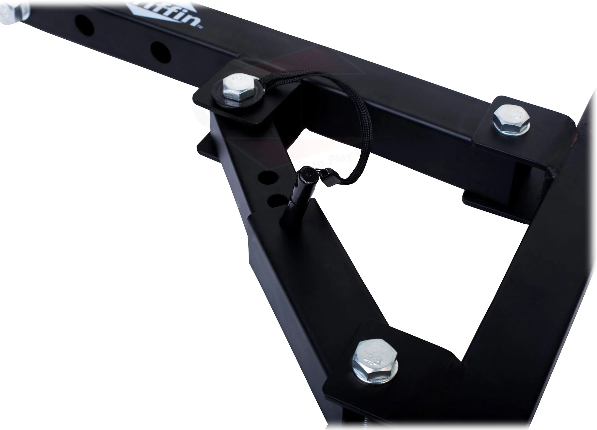 PA Speaker Wall Mount Bracket Stands (6 PACK) by GRIFFIN - All-Steel Pro-Audio 35mm Pole Holders with Securing Locking Pin & 3-Level Tilt Adjustments - DJ On-Stage Studio Monitor Holders
