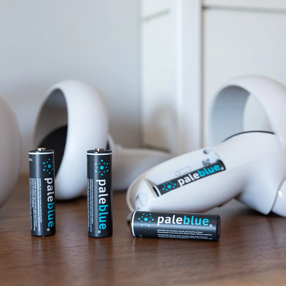 PaleBlue AA Lithium Ion USB-C Rechargeable Batteries (4 Pack)