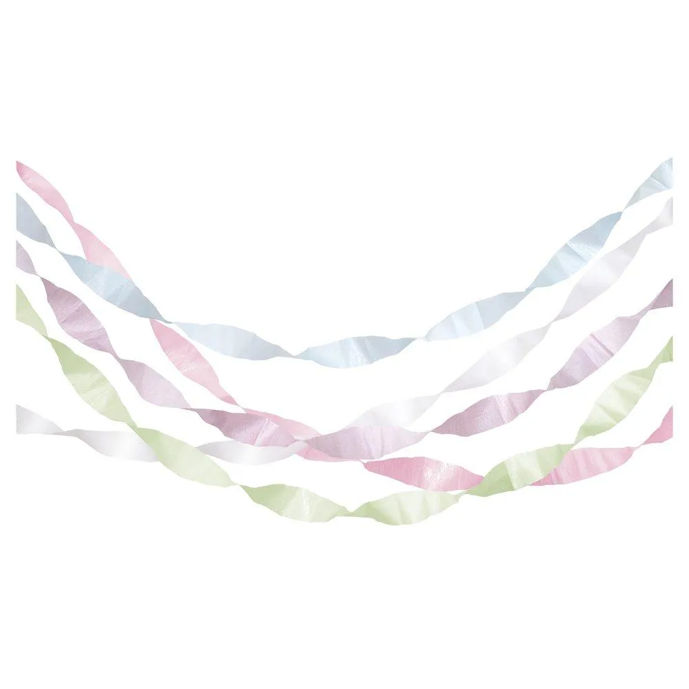 Paper Streamers - Pastel Colours