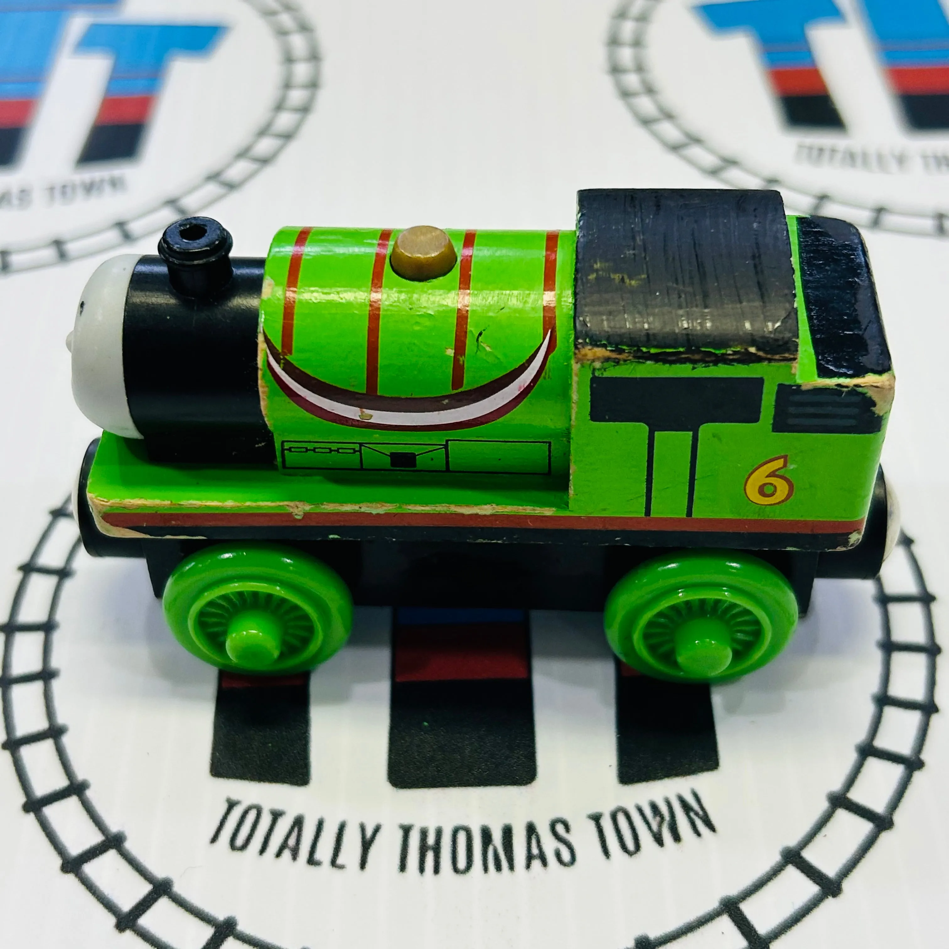 Percy with Streamers (Mattel) Fair Condition Painted Top Wooden - Used