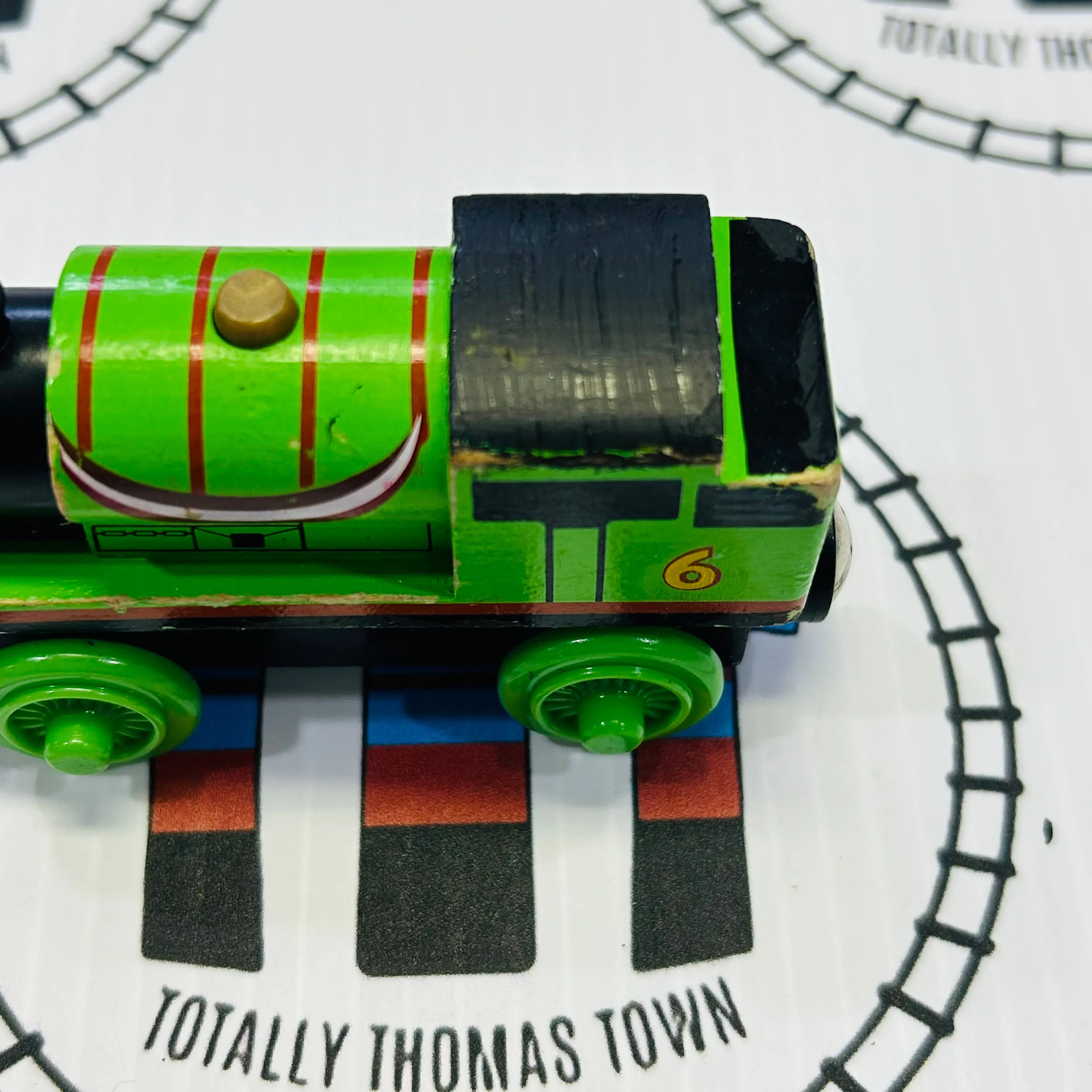 Percy with Streamers (Mattel) Fair Condition Painted Top Wooden - Used