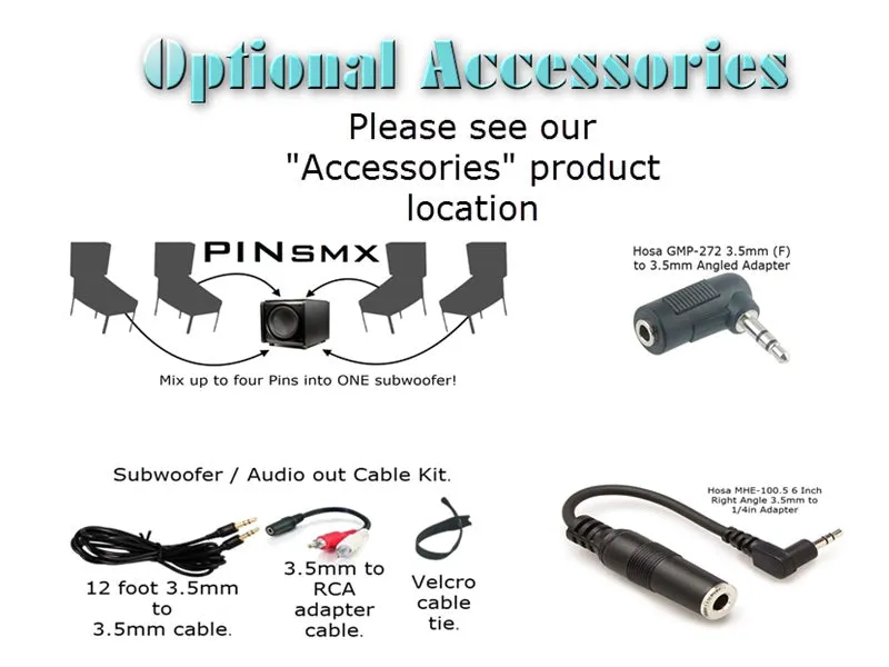 PinPAC 3 DM External Headphone Kit for Williams DM Systems