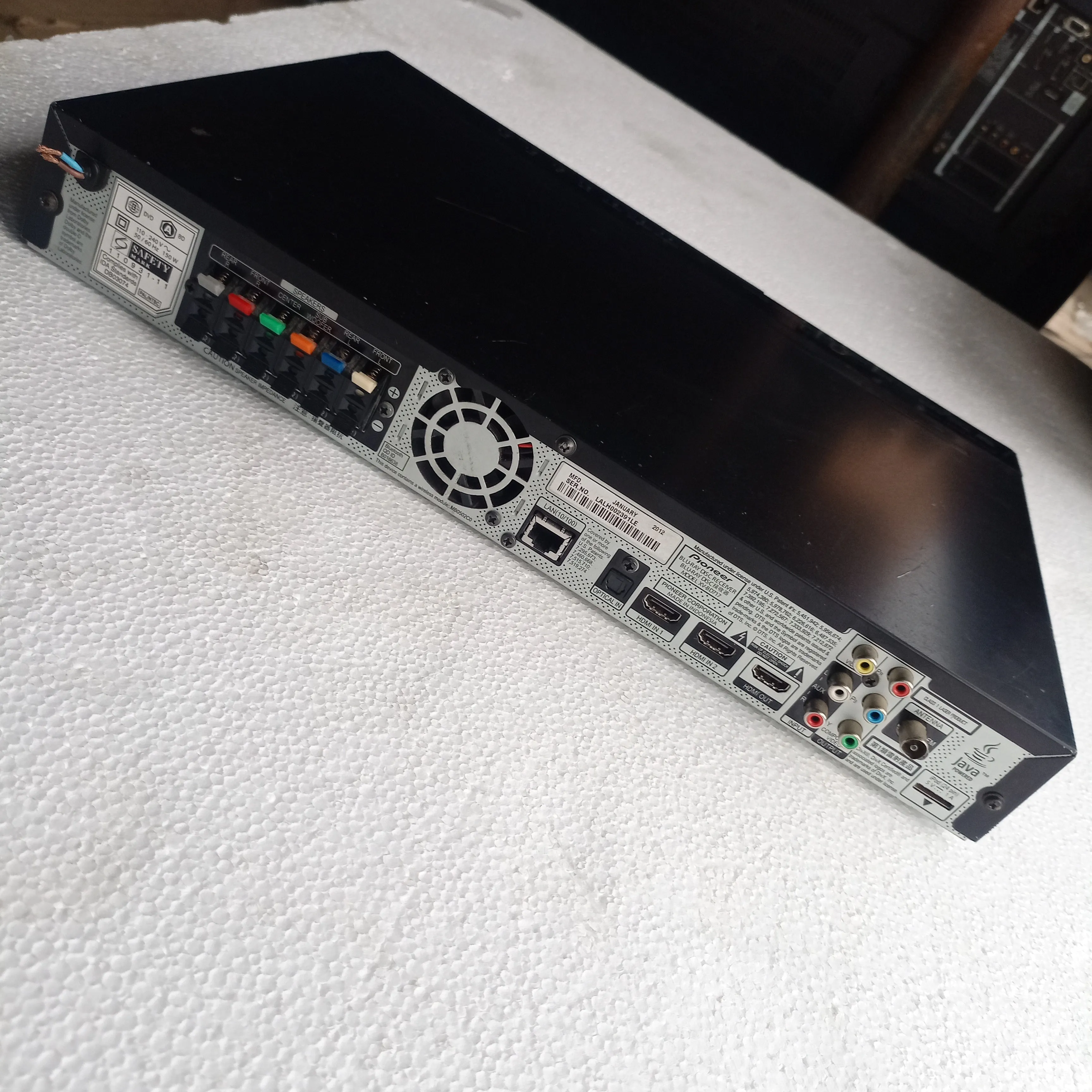 PIONEER XV-BD707 5.1Ch 1000Watts Bluetooth 3D Blu-Ray DVD Home Theater Machine Head - London Used