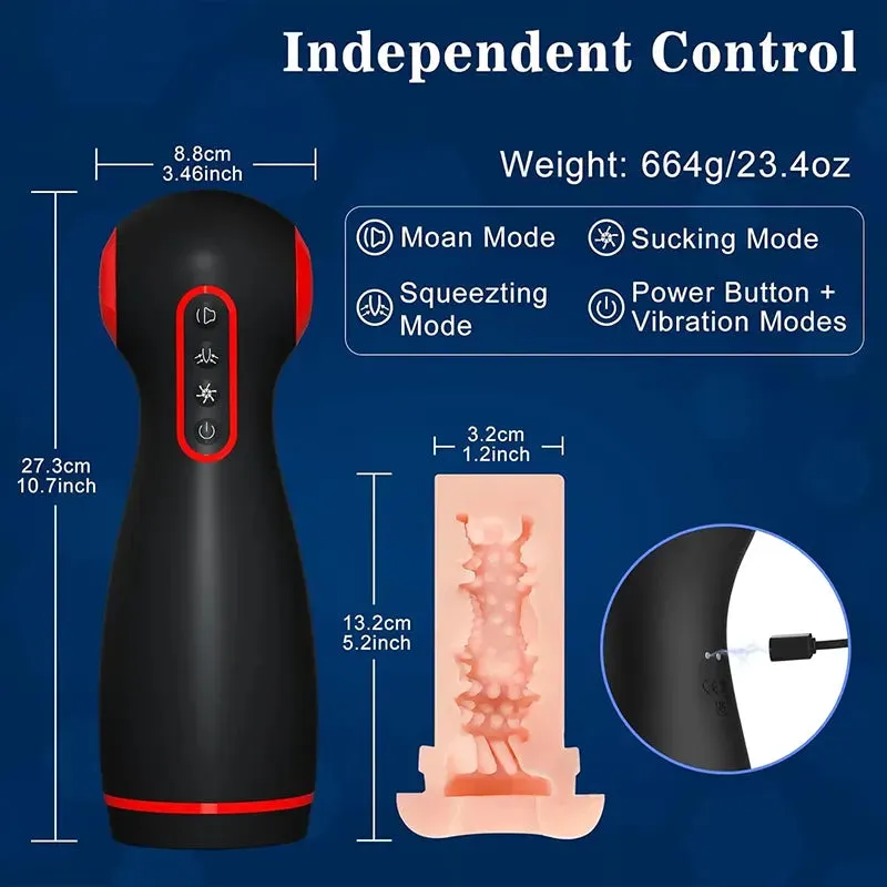Pleasure Pro Dual-Motor Male Masturbator